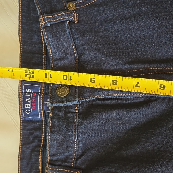 Chaps dark blue Denim Jeans 14 EUC - Picture 6 of 9